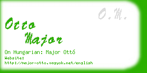 otto major business card