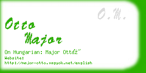 otto major business card